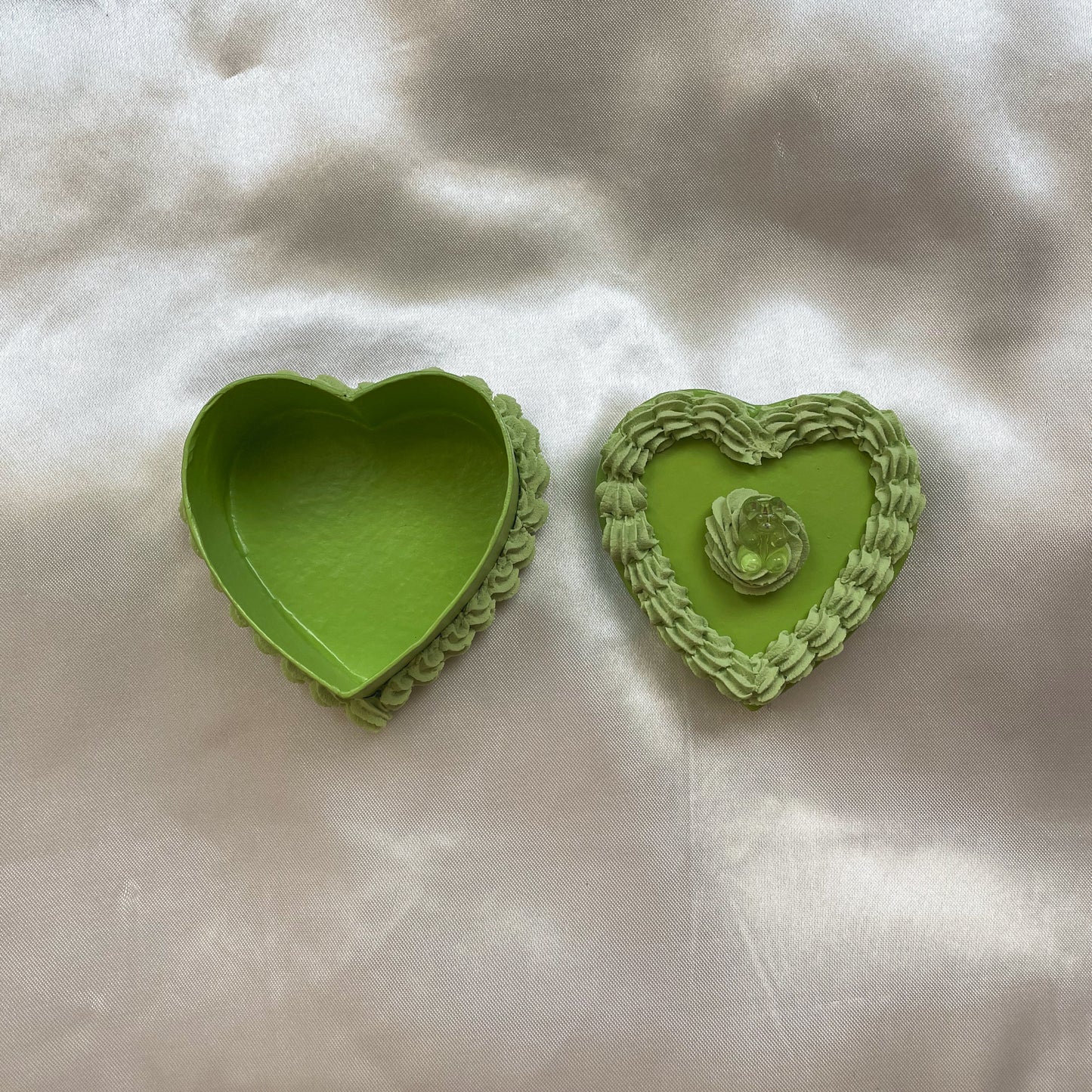 green gummy bear trinket box